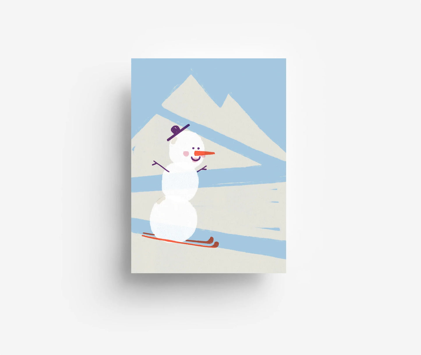 Postkarte "Snowman"